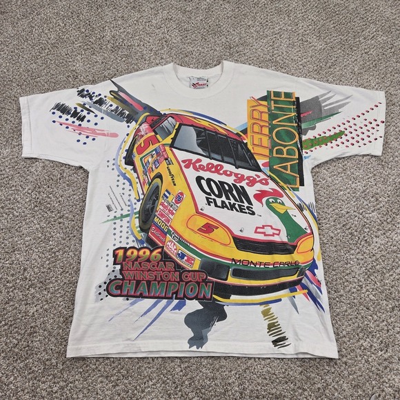Other - Vintage 1996 Terry Labonte NASCAR Chase All Over‎ Print T Shirt Men Size L